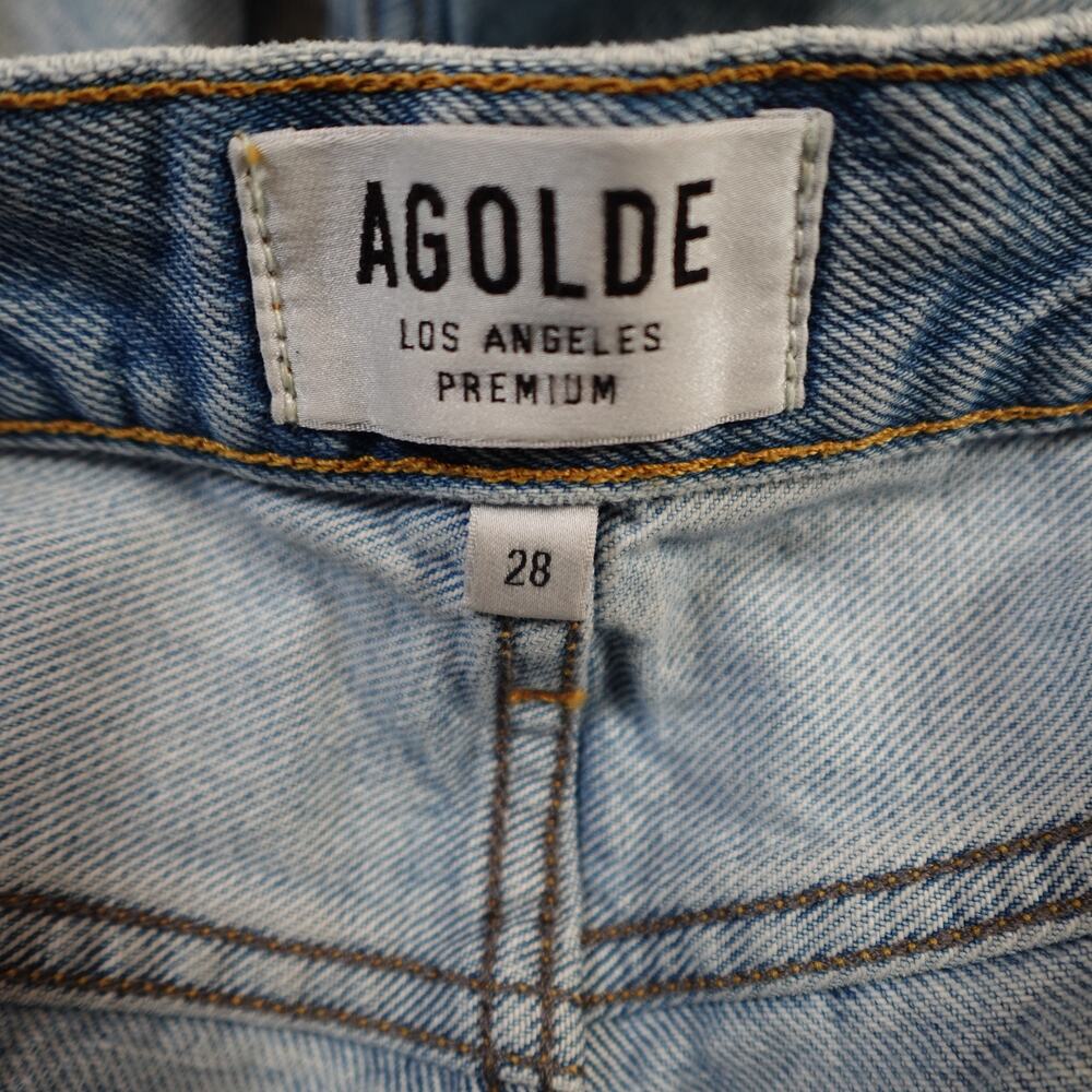 AGOLDE Shorts Womens 28 Parker Vintage Cutoff Denim Button Fly Distressed - Picture 7 of 10